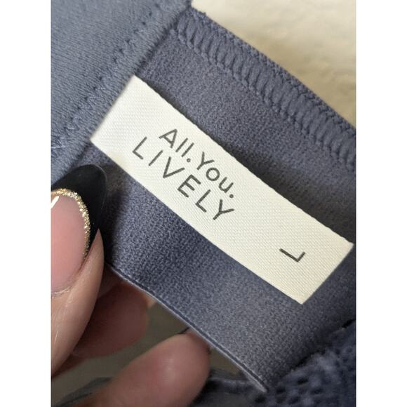 Lively All You Gray Lace Wireless Unpadded T Shirt Bra Womens Size Large - Picture 8 of 9